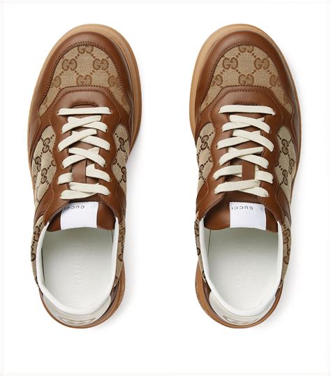 gucci brown sneakers|gucci gg sneakers women.